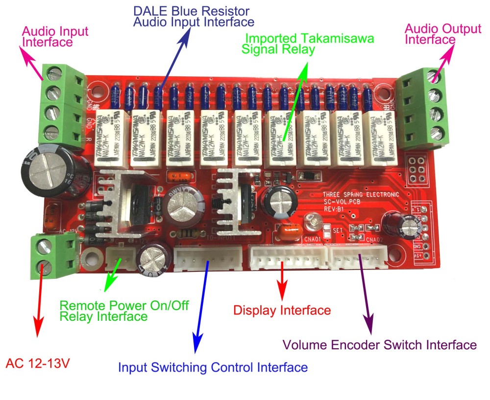 Relay Volume Control Board – Remote Volume Controller with Balanced Volume Control