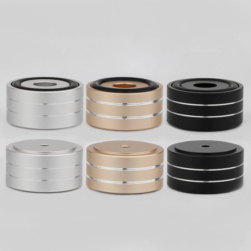 Aluminum Alloy HiFi Audio Isolation Feet - Anti-Vibration and Anti-Slip Pads for Speakers, Subwoofers, Turntables, and Studio Monitors | Premium Vibration Damping for Audiophile-Grade Sound Quality