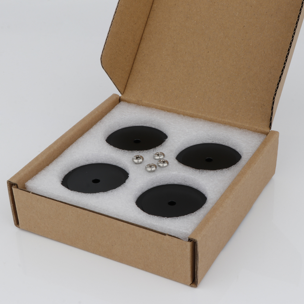 Aluminum Alloy HiFi Audio Isolation Feet - Anti-Vibration and Anti-Slip Pads for Speakers, Subwoofers, Turntables, and Studio Monitors | Premium Vibration Damping for Audiophile-Grade Sound Quality