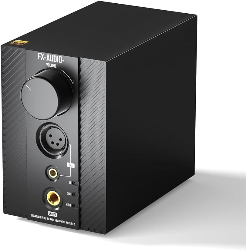 FX-Audio- R07PLUS Headphone Amplifier, 2700mW x 2 Mini Desktop Headphone Amp, XLR/RCA to 6.35mm / 4.4mm / XLR Balanced Headphone Amp for Home Theater Audio Systems