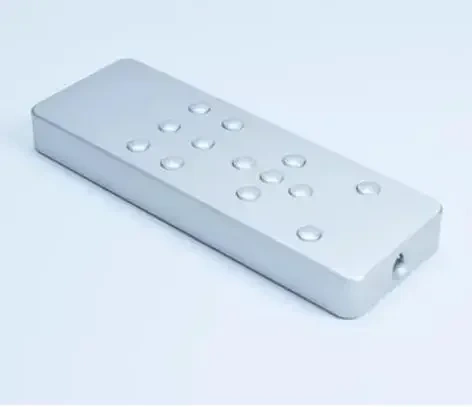 Aluminum Alloy Universal Learning Infrared Remote Control 13 keys for DAC Amplifier CD DVD TV Set-top Box