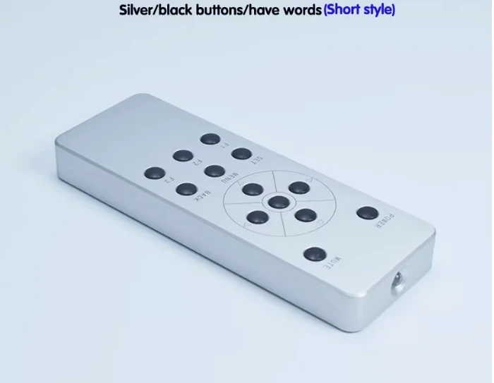 Aluminum Alloy Universal Learning Infrared Remote Control 13 keys for DAC Amplifier CD DVD TV Set-top Box