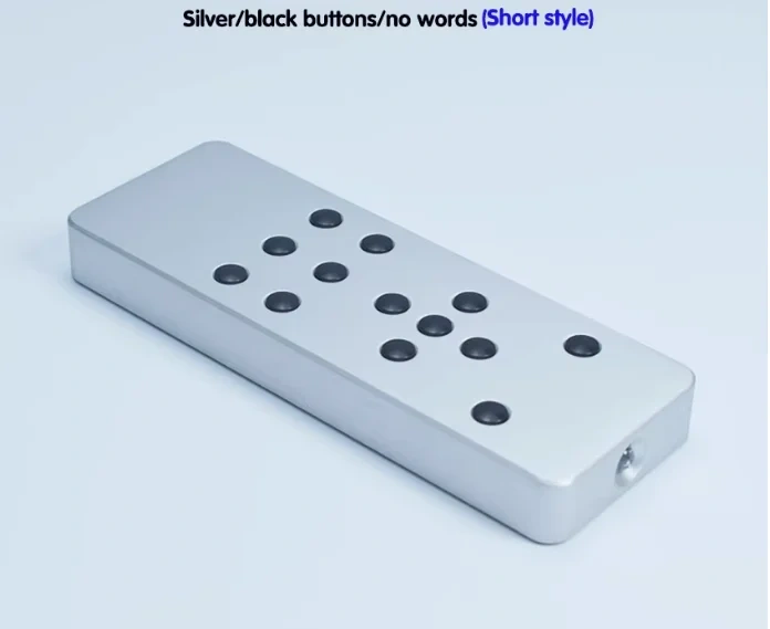 Aluminum Alloy Universal Learning Infrared Remote Control 13 keys for DAC Amplifier CD DVD TV Set-top Box
