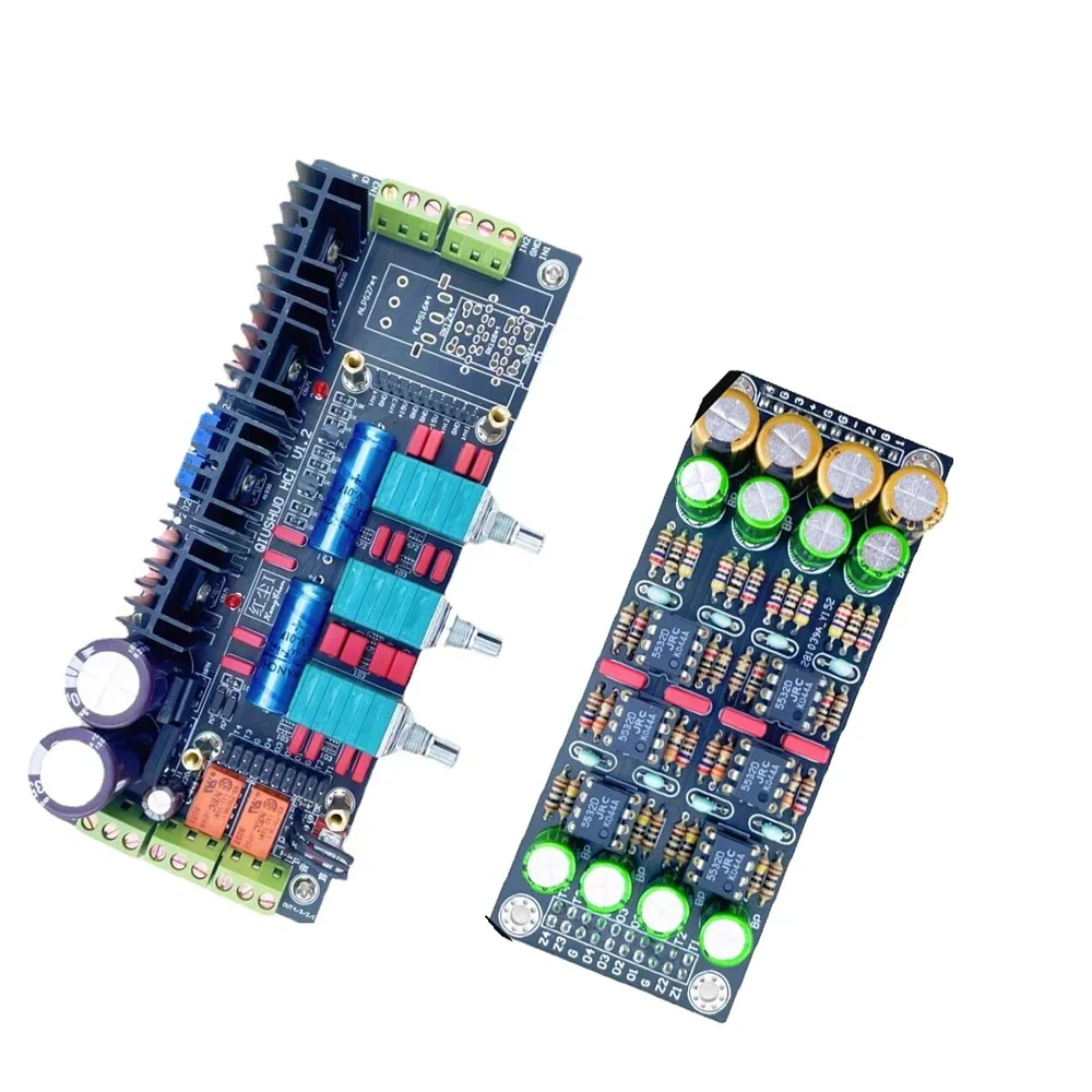 HIFI Fully Balanced Preamp Tuning Amplifier Board with 5532 OP AMP Separation Preamplifier 6010 AC12V-18V