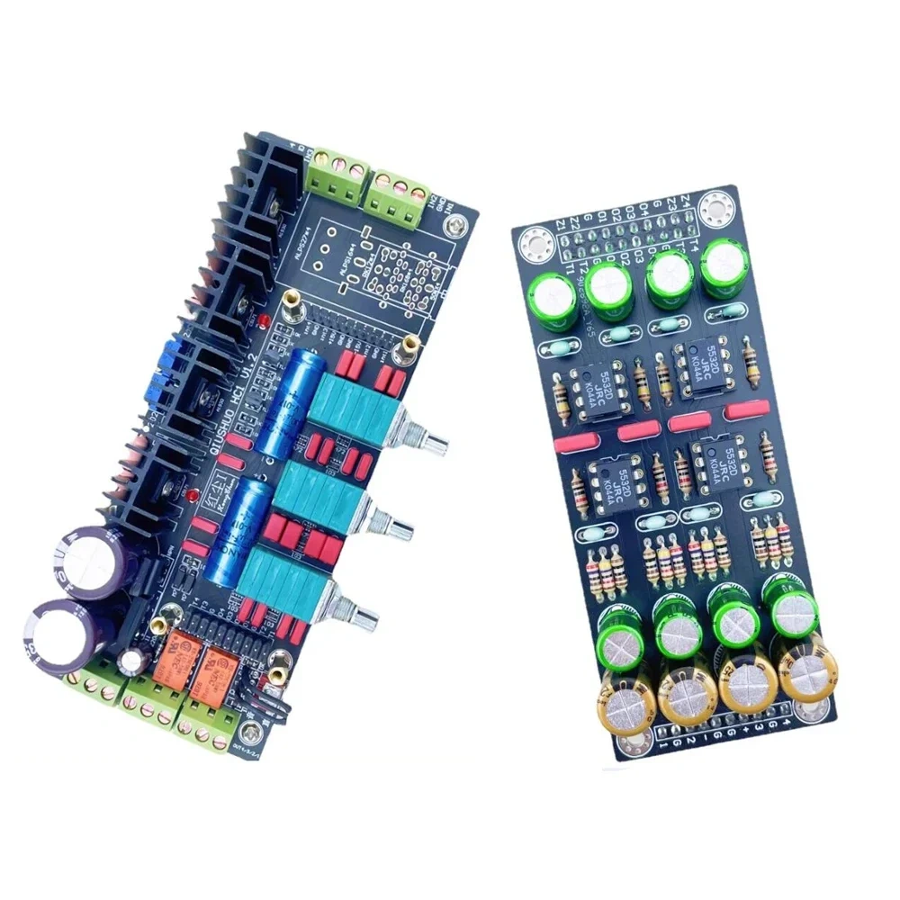 HIFI Fully Balanced Preamp Tuning Amplifier Board with 5532 OP AMP Separation Preamplifier 6010 AC12V-18V