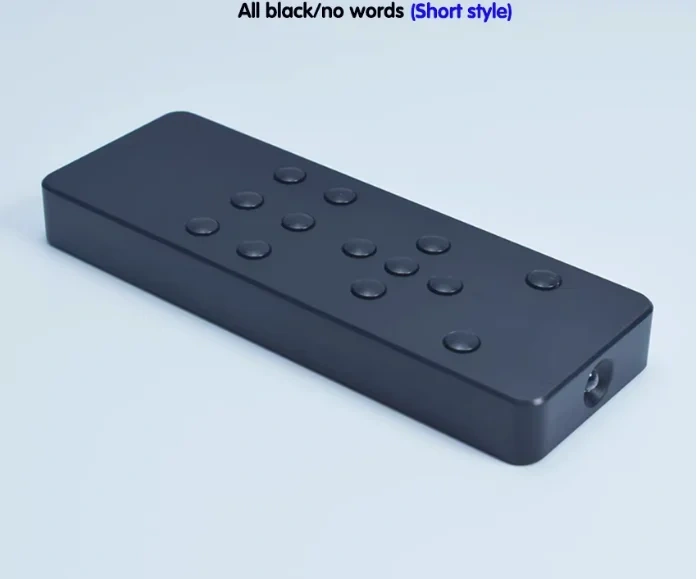 Aluminum Alloy Universal Learning Infrared Remote Control 13 keys for DAC Amplifier CD DVD TV Set-top Box