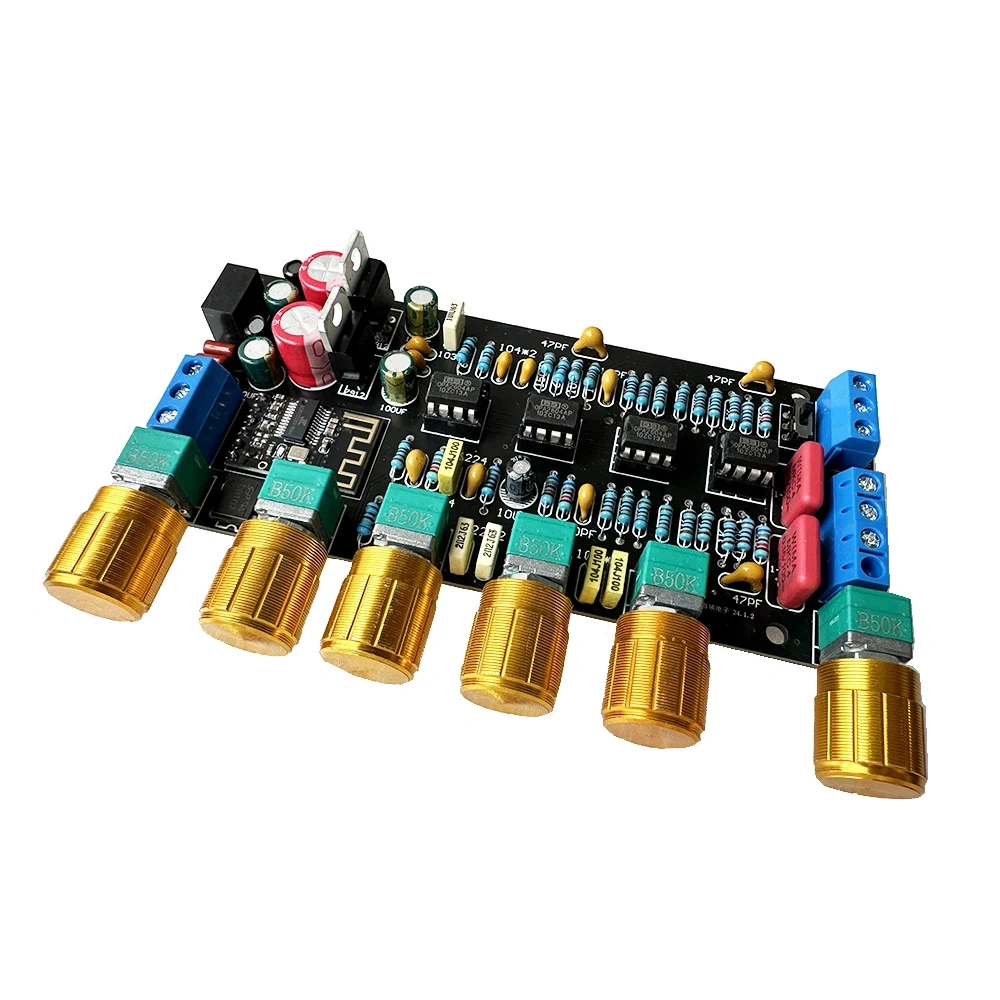 Bluetooth Preamp Tone Board 2.1 Channel Sound Source Processor Equalizer Sound NE5532 or OPA2604 OP AMP