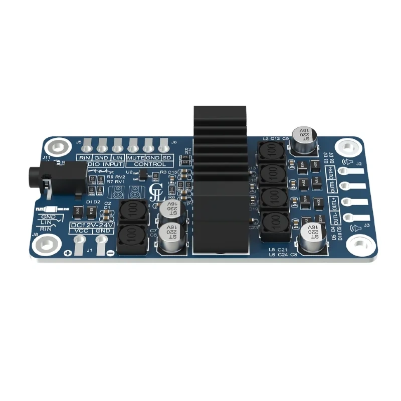 TPA3116 2X50W Stereo Power Amplifier 3.5mm Input  DC12V-24V