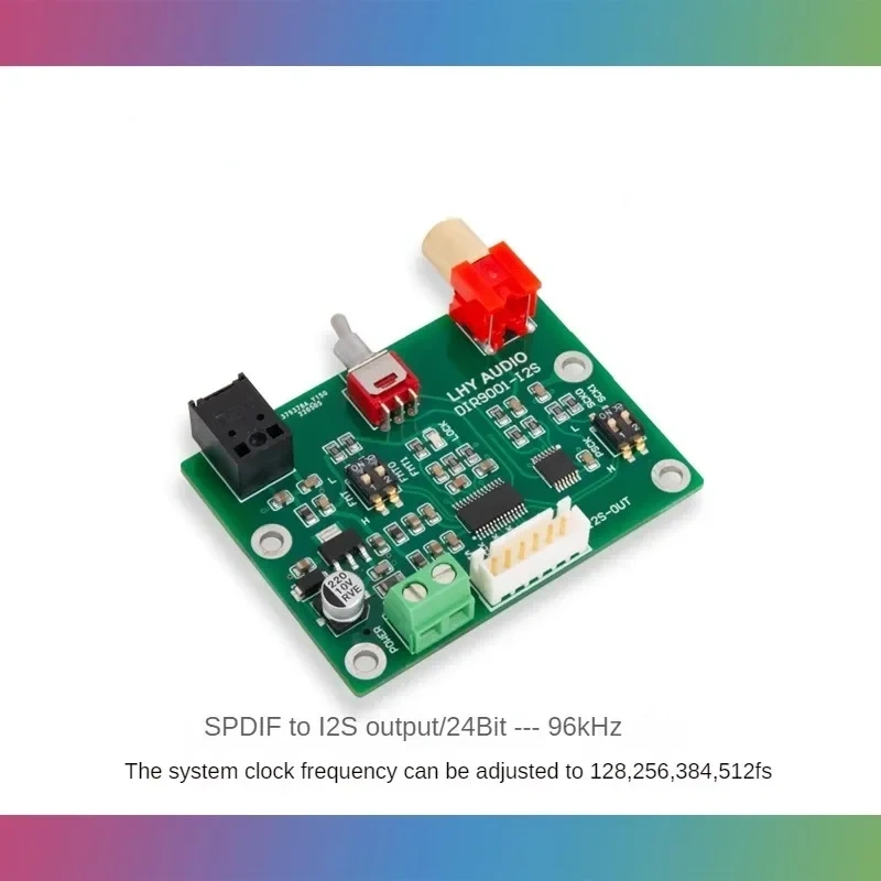 DIR9001 Coaxial Optical Fiber Receiving SPDIF To I2S Output 24bit 96khz Board 5V For DAC Amplifier