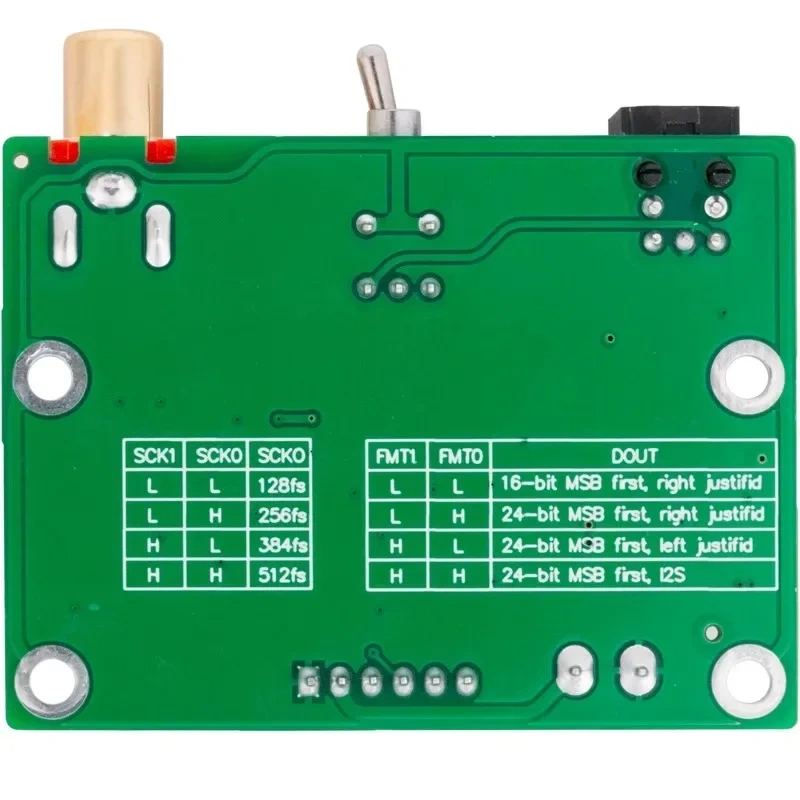 DIR9001 Coaxial Optical Fiber Receiving SPDIF To I2S Output 24bit 96khz Board 5V For DAC Amplifier