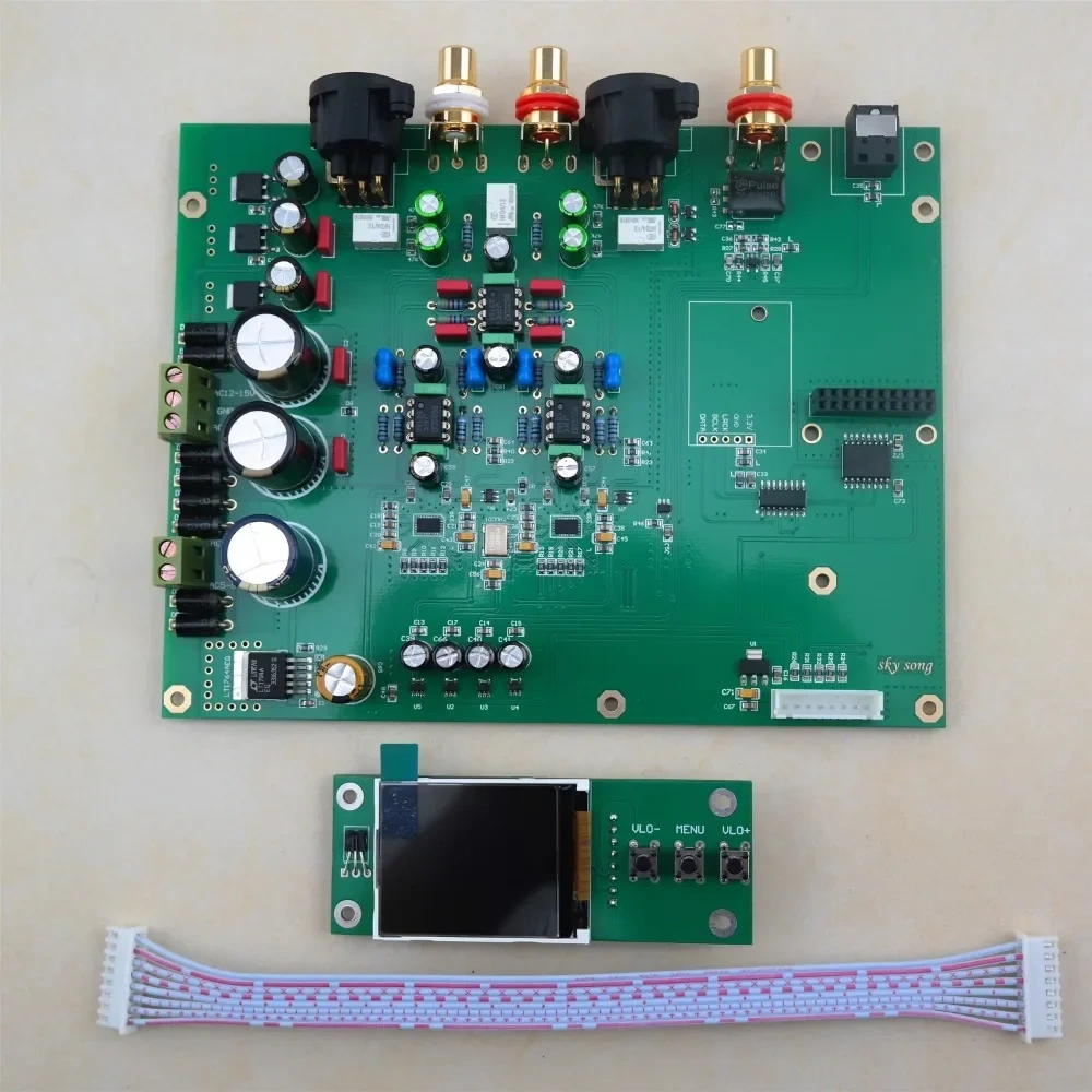 HiFi Dual ES9038q2m DAC Decoder Coaxial Fiber USB Bluetooth Input PCM384k DSD512 with TFT Screen