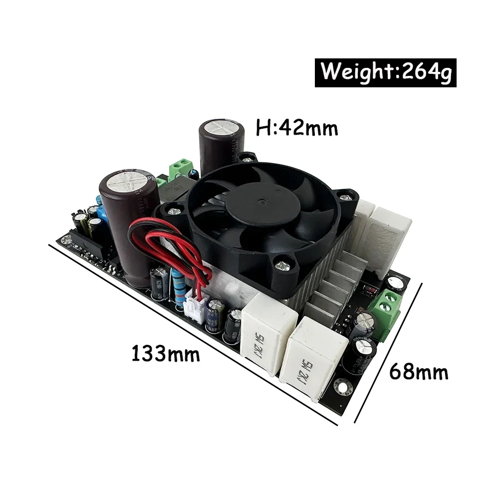 HIFI IRS2092 1000W Class D Digital Power Amplifier Board Subwoofer Full Frequency Power Amplifier Board DC35V-85V