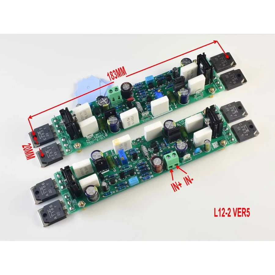 L12-2 Dual Channel Amplifier Board 150W+150W HiFi Stereo Audio Power DC12V-55V