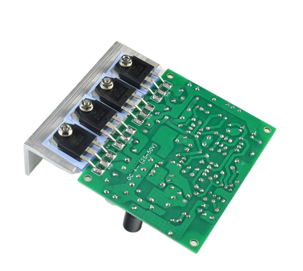 QUAD606 Board 2SD718*6 125W 8R/ 250W 4R Mono Power Amplifier TLC271 OP AMP with Angle Aluminum DC25V to 55V