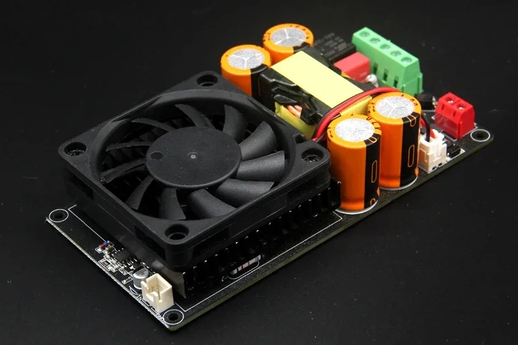 IRS2092 Mono Channel 1000W Digital Class D Stage Power Amplifier Board With Speaker Protect Relay 110V/220V AC