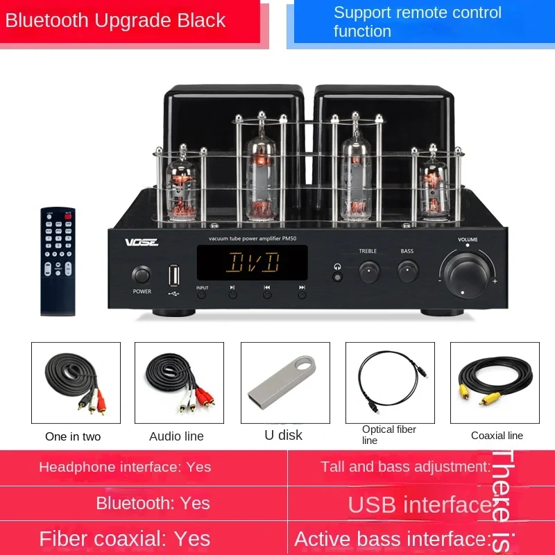 Vose PM50 Wireless Bluetooth HiFi Tube Amplifier