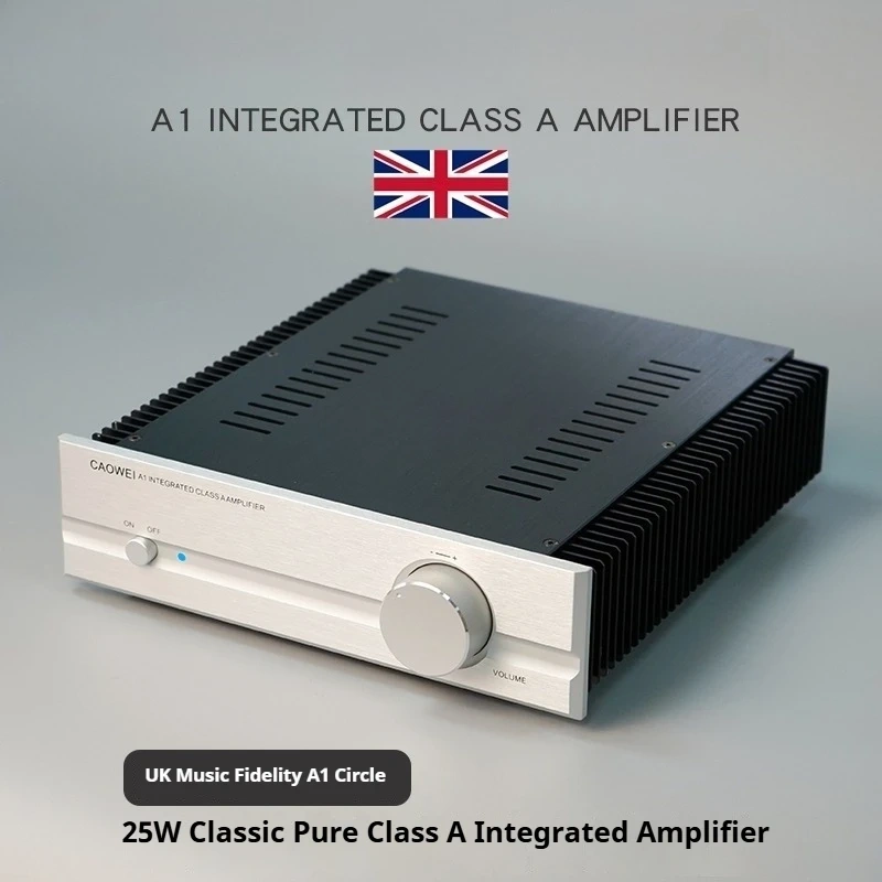 A1 Integrated Amplifier, Clone Musical Fidelity A1 Circuit, Pure Class A 25W*2 Hi-Fi Amp with ALPS Potentiometer