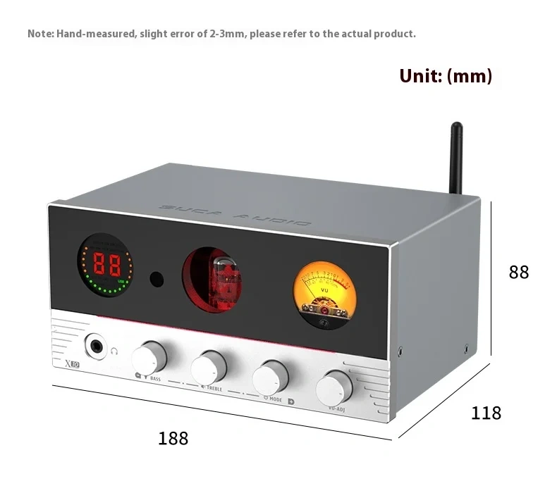SUCA AUDIO X10 HiFi Tube Amplifier Bluetooth 5.4 DAC Decoder Preamp Headphone Amp 4-in-1 Integrated Power Amplifier