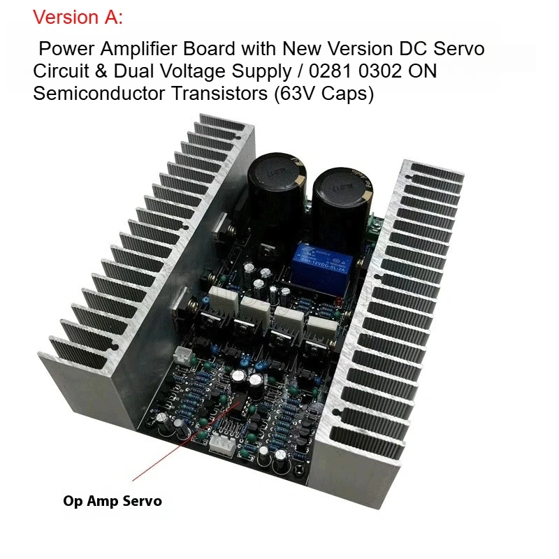 Assembled DIY High-Power Class AB Amplifier Board with Original Toshiba 2SA1943 & 2SC5200 Matched Pair Transistors