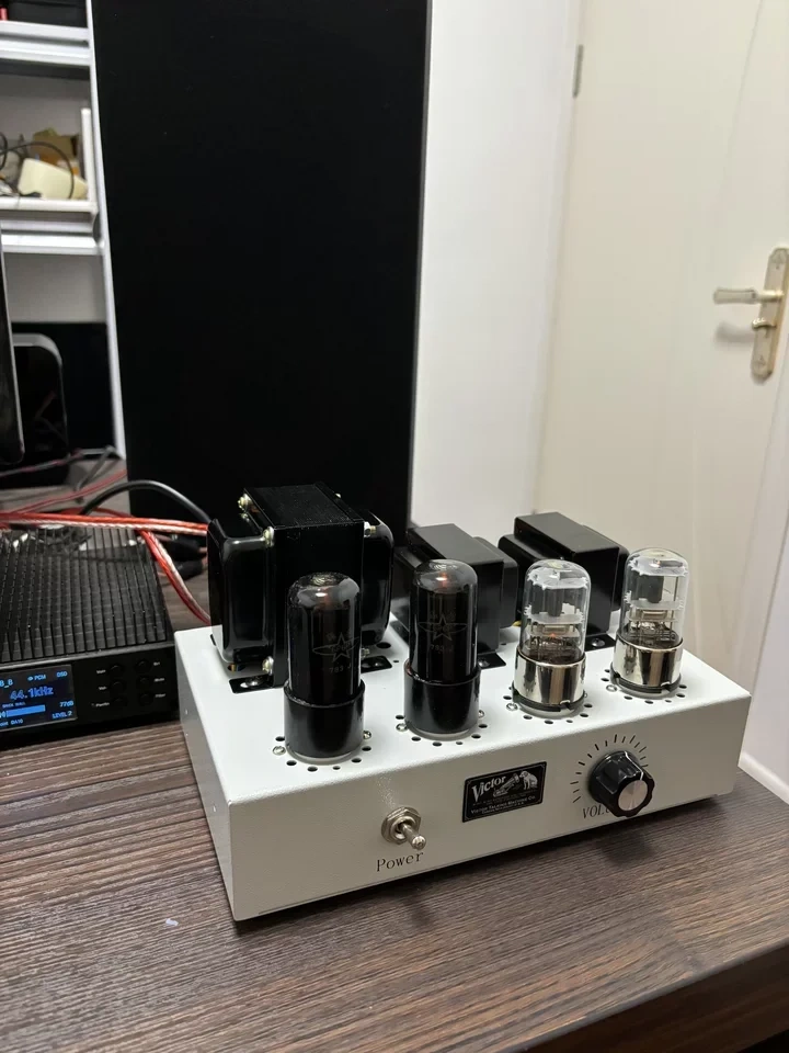 6G2P + 6V6 Tube Amplifier, Hand-Soldered Point-to-Point Class A Single-Ended Valve Amp, 5W x2, Hi-Fi Audio for Speakers