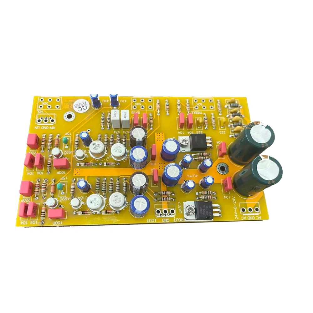 Based on UK NAD 3020 Tone Control Circuit Finished HiFi Class A Preamplifier Board with All-Discrete Gold-Sealed Transistor