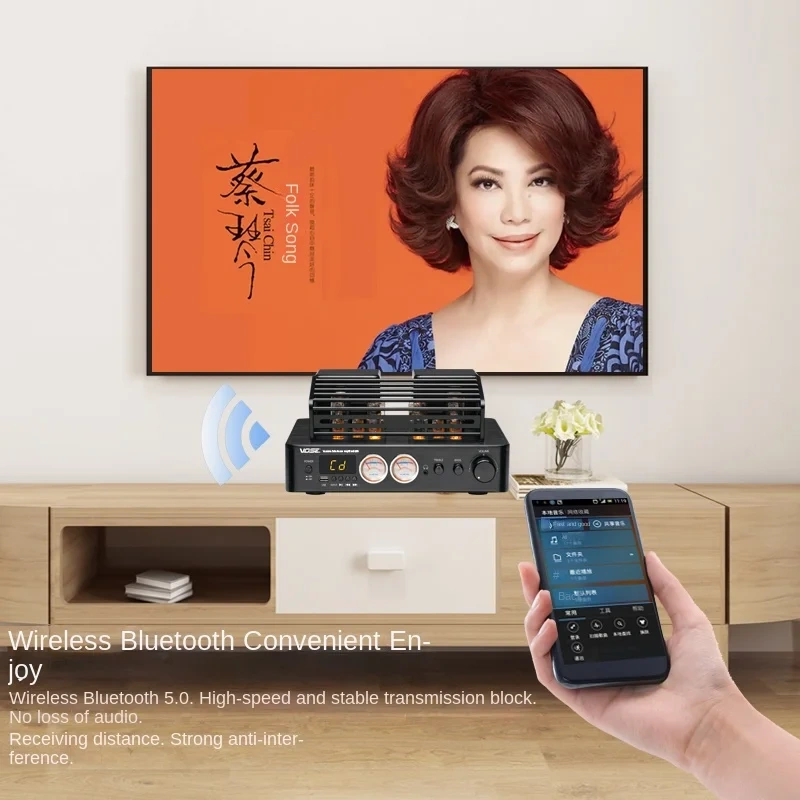 Vose 8200 10-Tube Wireless Bluetooth HiFi Tube Amplifier