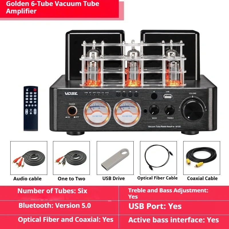Vose M100 Wireless Bluetooth HiFi Tube Amplifier
