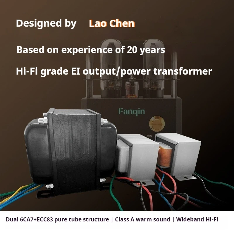 Oldchen Class A Single-ended EL34 Tube Amplifier HiFi Audiophile Vacuum Tube Amp with ECC83 6CA7 Bluetooth 5.0