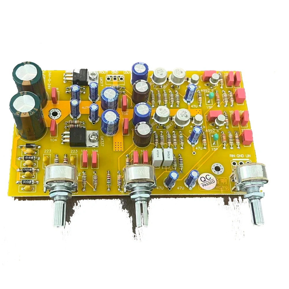 Based on UK NAD 3020 Tone Control Circuit Finished HiFi Class A Preamplifier Board with All-Discrete Gold-Sealed Transistor