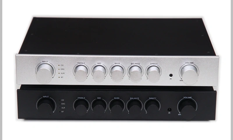 E200 HiFi Preamplifier, Class-A Dual Mono Preamp with Tone Control, ALPS27 Potentiometer, Optional Bluetooth & XLR