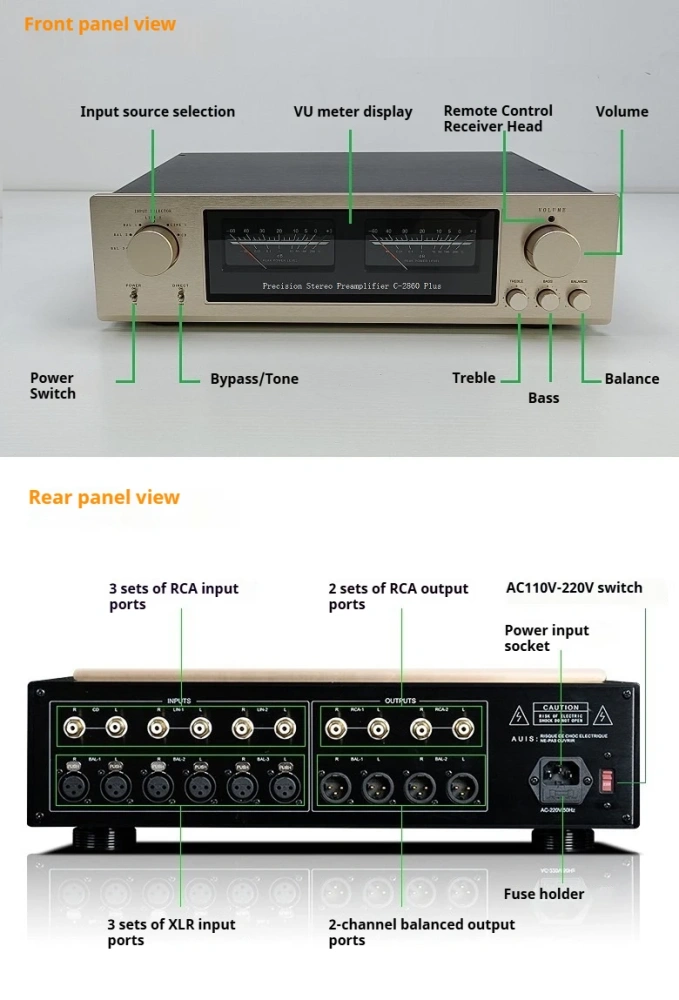 Replica Accuphase C-2860 Plus Fully Balanced Preamplifier HiFi Audiophile Preamp
