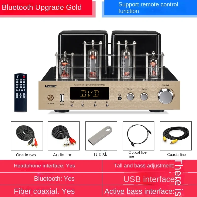 Vose PM50 Wireless Bluetooth HiFi Tube Amplifier
