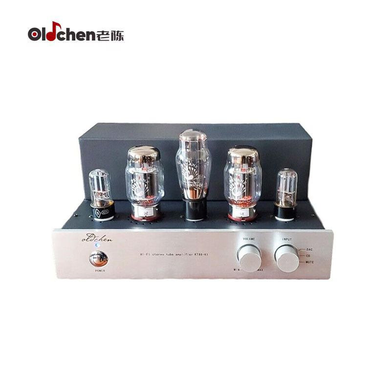Oldchen KT88-K1 Tube Amplifier, Single-Ended Class A Integrated Amplifier 6H8C 5U4G KT88 Vacuum Tubes Amp for Home Audio, High-Fidelity Stereo Speaker