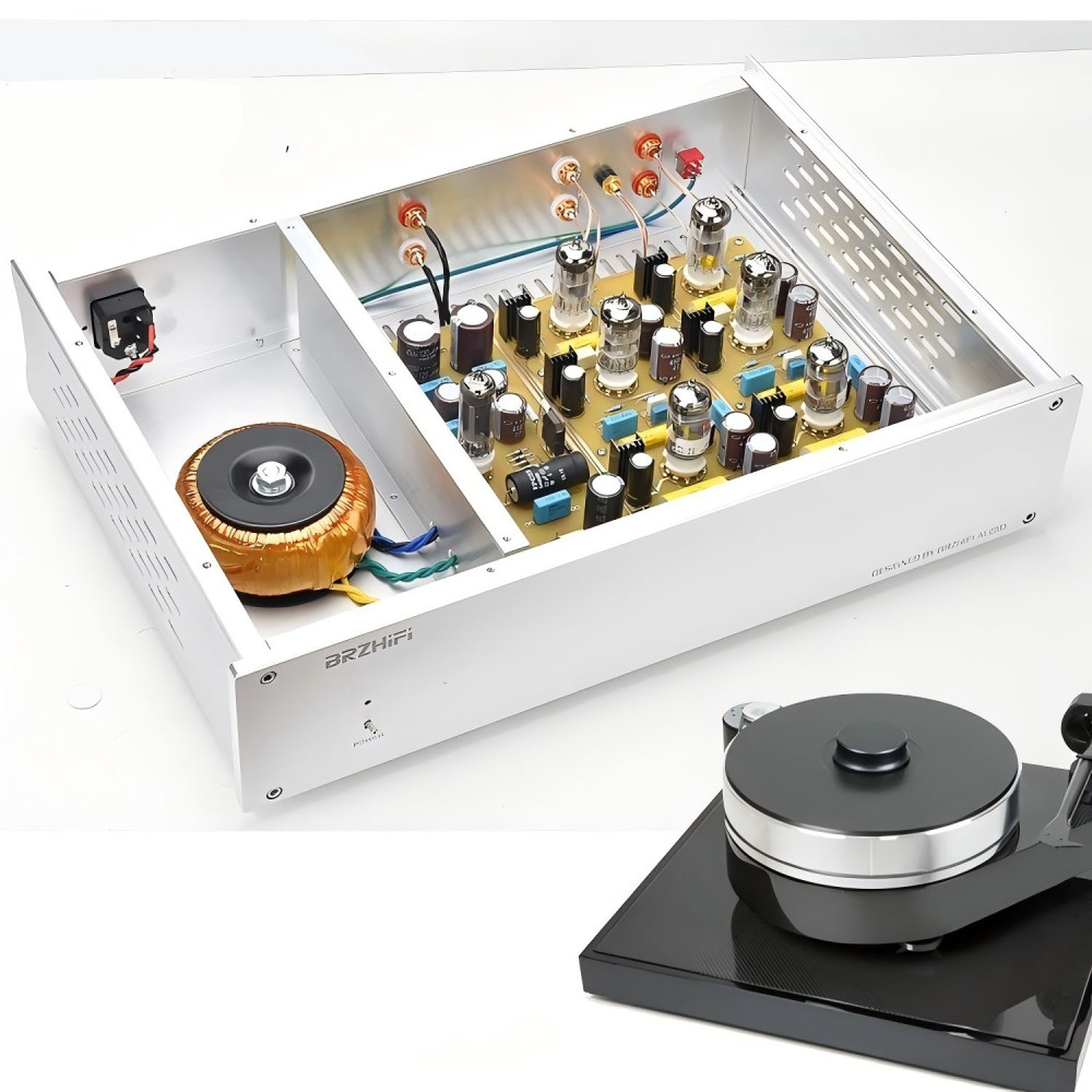 Replica of German D.Klimo Phono Stage Finished Pure Tube MM/MC Phono Preamplifier HiFi Audiophile Turntable Amp