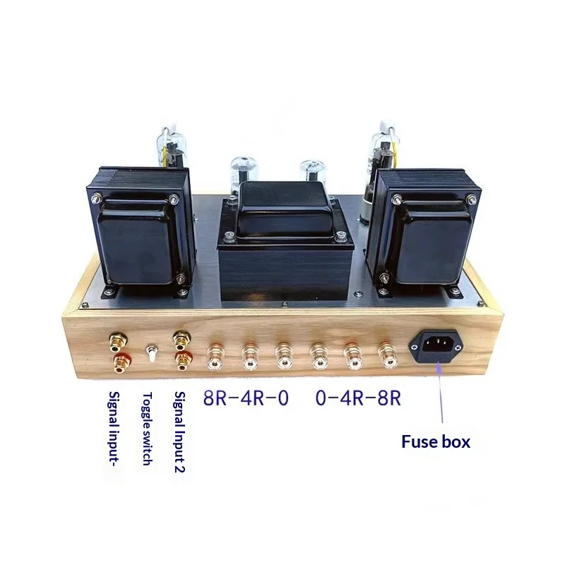 6G2P + 6P13 Stereo Tube Amplifier, 6W+6W Class A Desktop Amp with Strong Bass Response (Assembled)