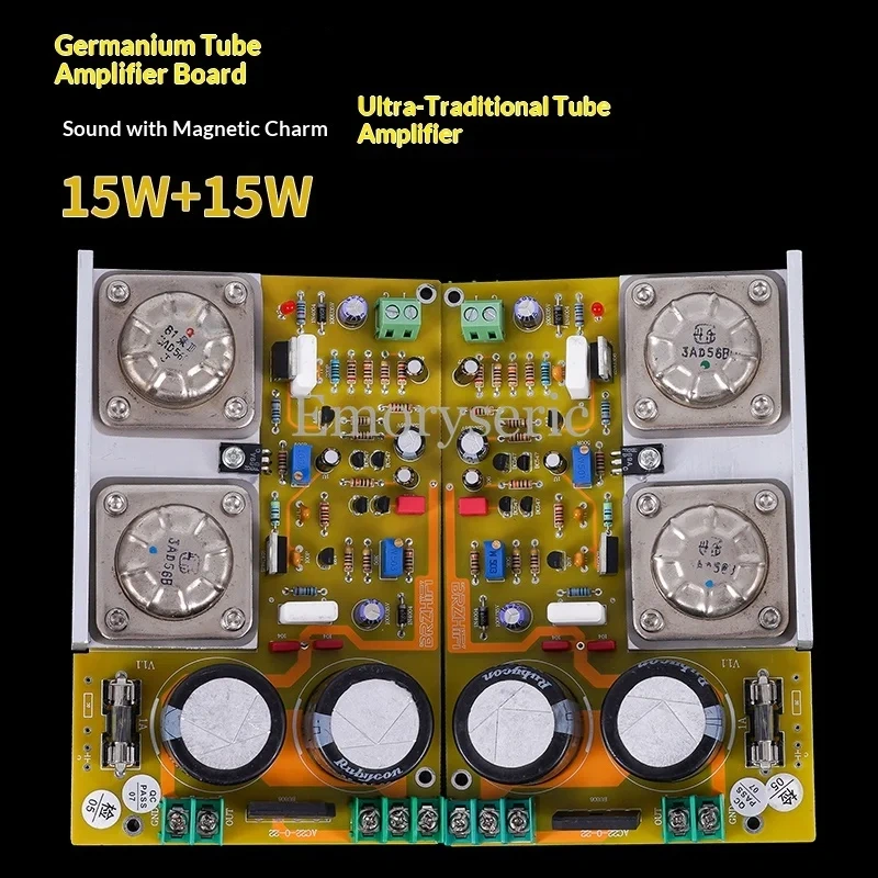 Reference UK LEAK Circuit Retro Germanium Transistor Amplifier Board 15W, 3AD18A OCL Class AB, Tube-Like Sound