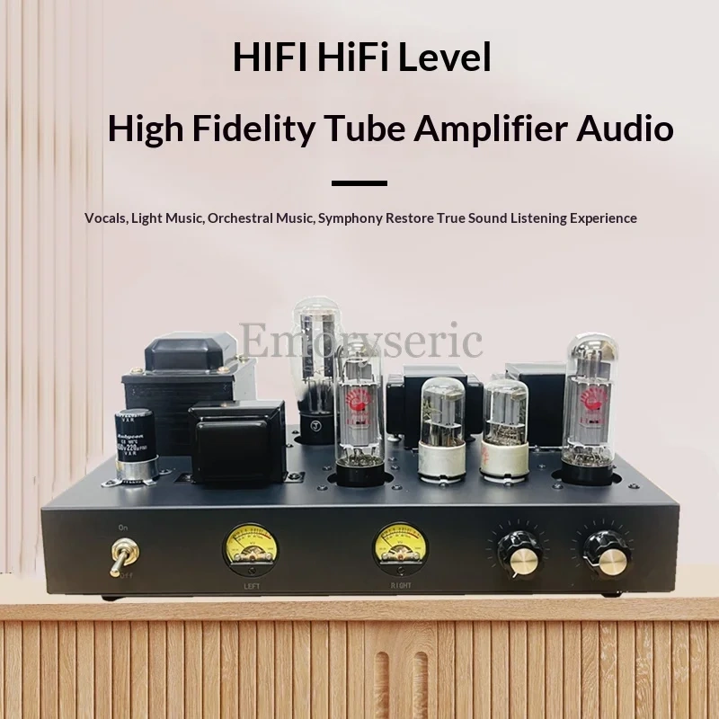 PSVANE EL34 High Power Audiophile Tube Amplifier Kit, Single-Ended Class A with Tube Rectification