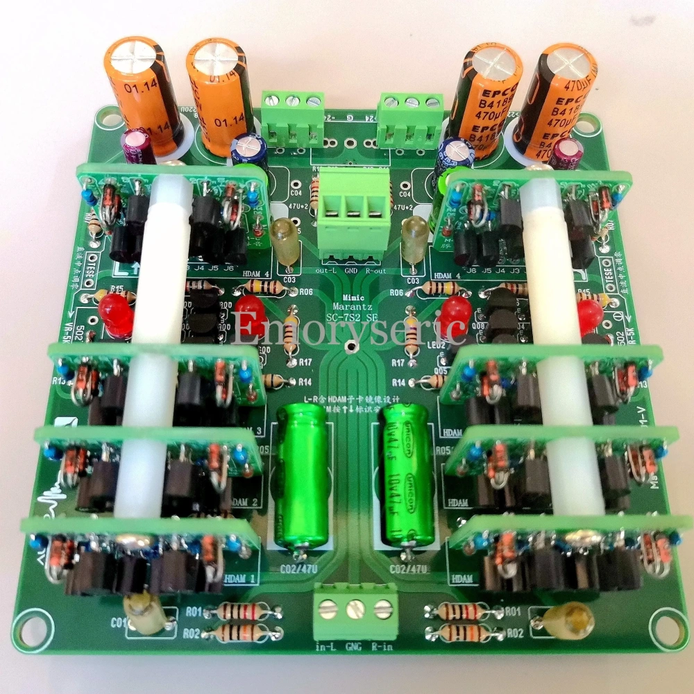 Marantz SC-7S2 Replica Preamp PCB with HDAM-SA3 Modules, Fully Discrete Circuit DIY Bare Board