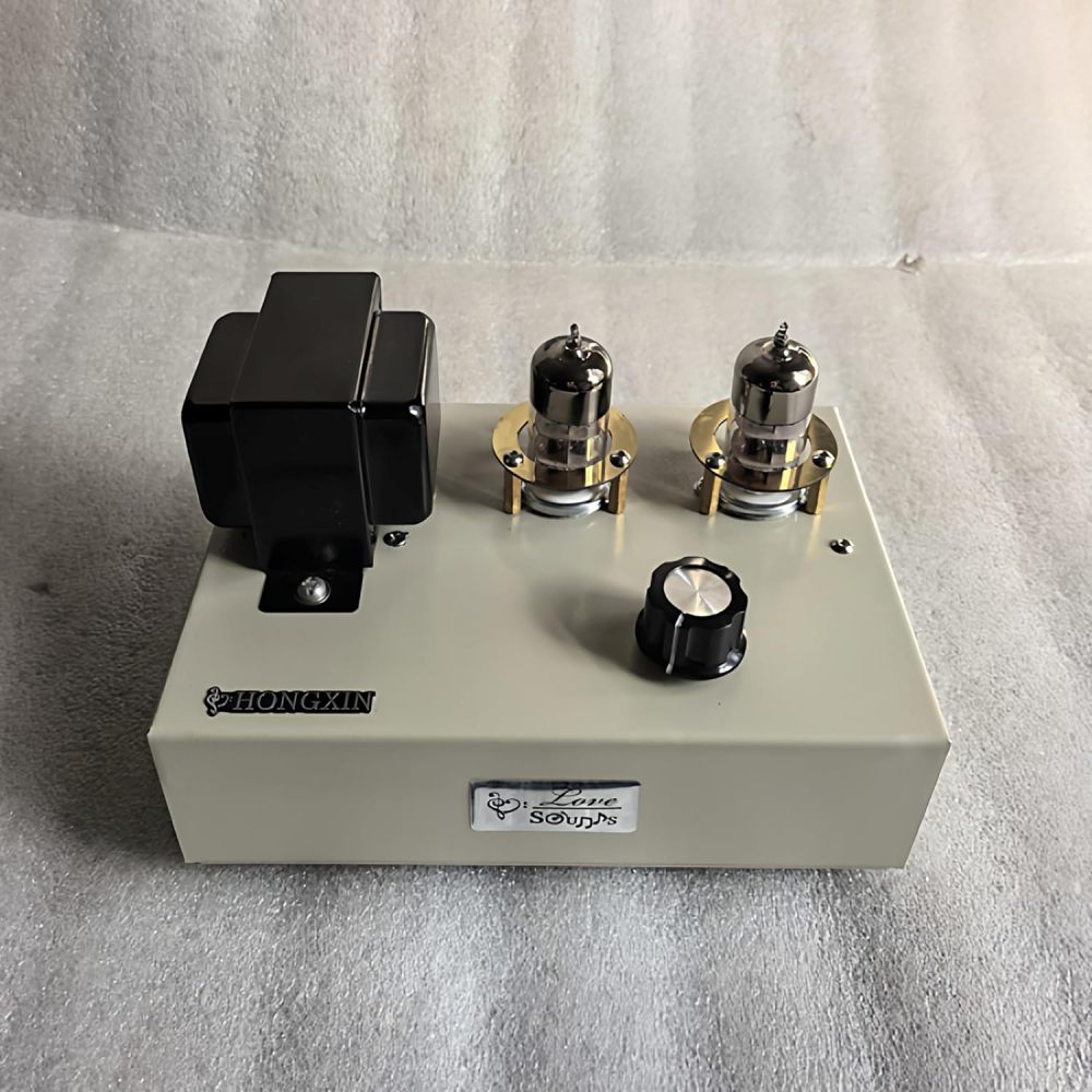Tube Preamplifier with NOS Soviet 6H3n Tubes (Equiv. 6N3/5670/2C51), Pure Handmade Point-to-Point Wiring SRPP Stereo HiFi Pre-Amp for Active Speakers & Power Amplifiers