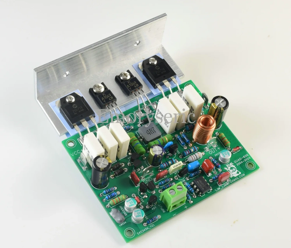 QUAD 606 Clone Power Amplifier Board, Mono Channel, 6 Power Transistors, Classic British Sound DIY Audio