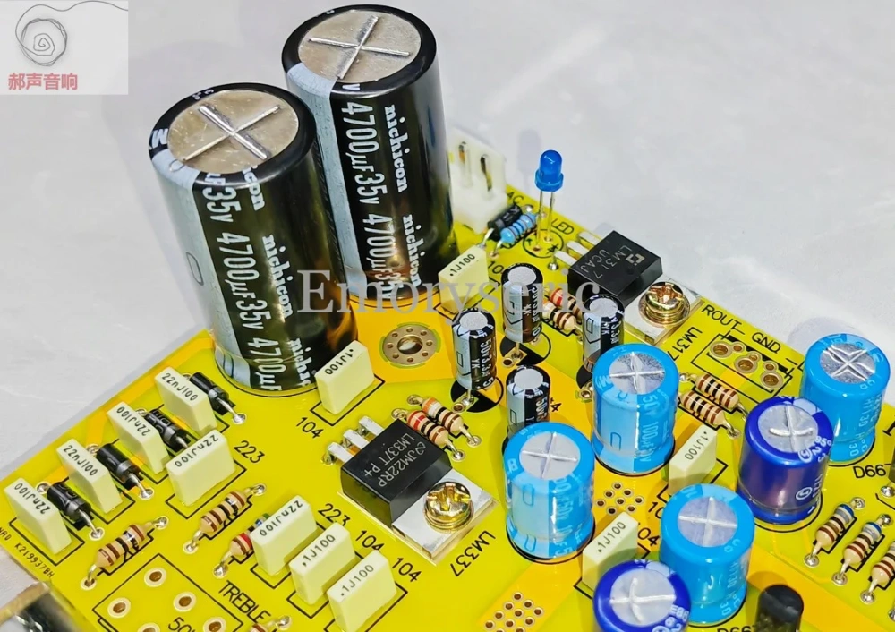 NAD Style Fully Discrete HiFi Tone Control Preamplifier Board, Treble Bass Adjustment, Class A Pre-amp (No Op-Amp)