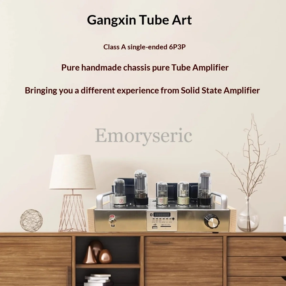 New Shuguang 6P3P Tube Amplifier Kit / Finished, Single-Ended Class A with Bluetooth & Tube Rectifier (Point-to-Point)