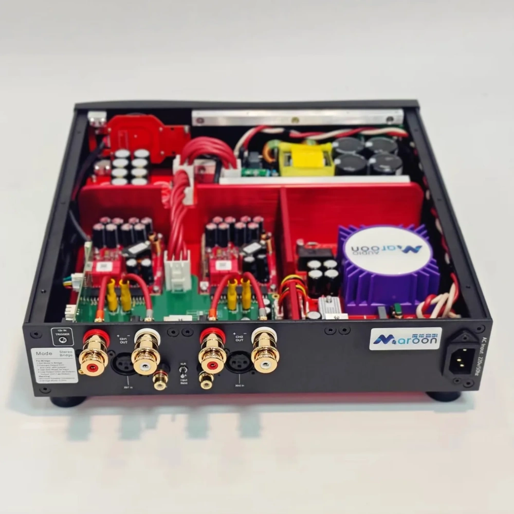 Maroon Audio Hi-Fi Class D Audiophile Amp Purifi Hypex Original 1ET6525SA 7040sa NCx500
