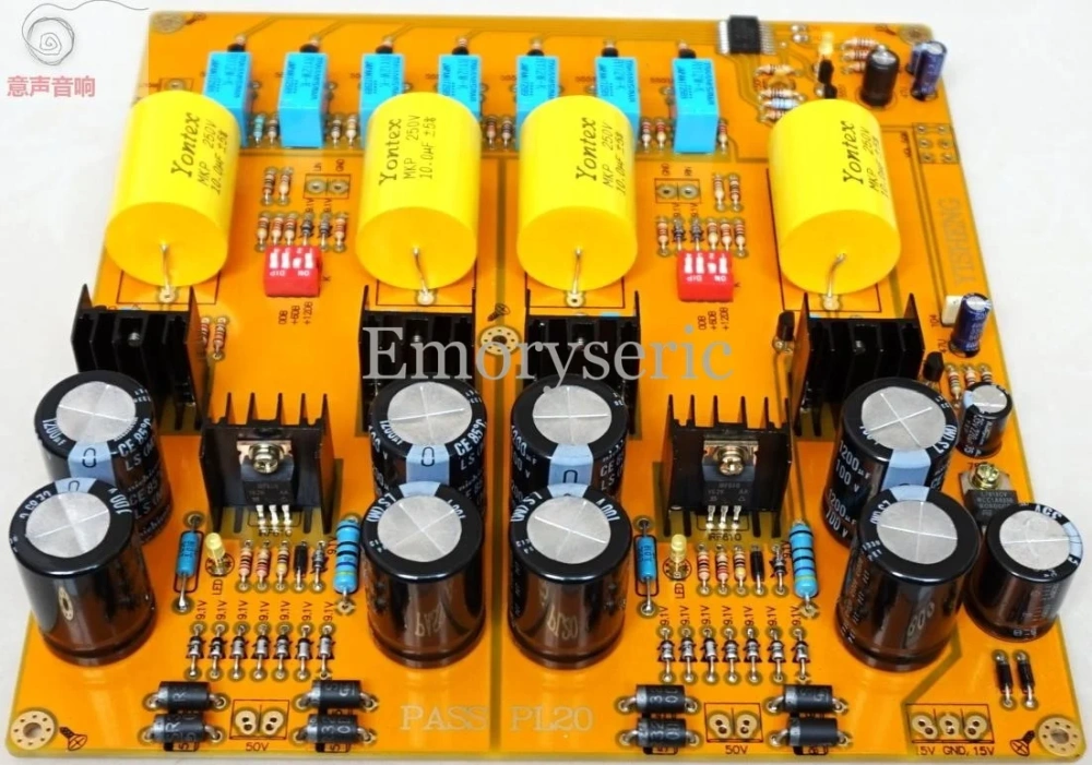 Pass Labs 2.0 Circuit Single-Ended Class A Preamplifier Board, MOSFET Field Effect Transistor HiFi Audio Pre-amp