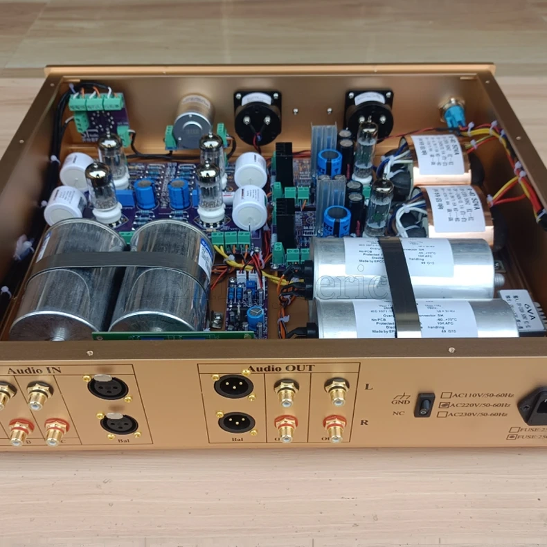 Audiophile Wada-Shigeru Tube Preamplifier True Balanced Transformer IN/OUT 6X4 12AX7 12AU7 Hi-Fi Pre-Amp "Poisonous Vocal" Sound