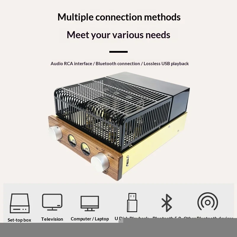 2025 New Wada Shigeo Circuit 6-Tube Preamplifier, Class A Audiophile Pre-Amp with Bluetooth 5.0