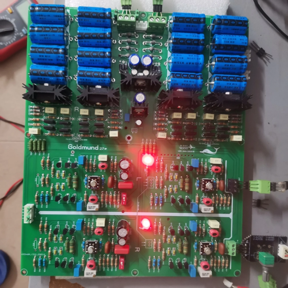 Clone Goldmund-27 Type Hi-Fi Classic Audiophile Fully Discrete Continental Style DIY Pre-amp Board