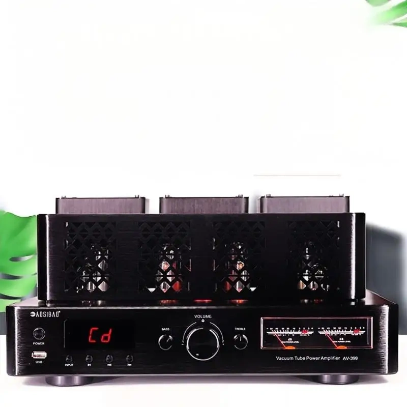 High-End 9-Tube HiFi Amplifier with Bluetooth & USB - Powerful Home Tube Amplifier for Audiophiles