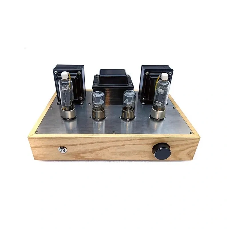 6G2P + 6P13 Stereo Tube Amplifier, 6W+6W Class A Desktop Amp with Strong Bass Response (Assembled)