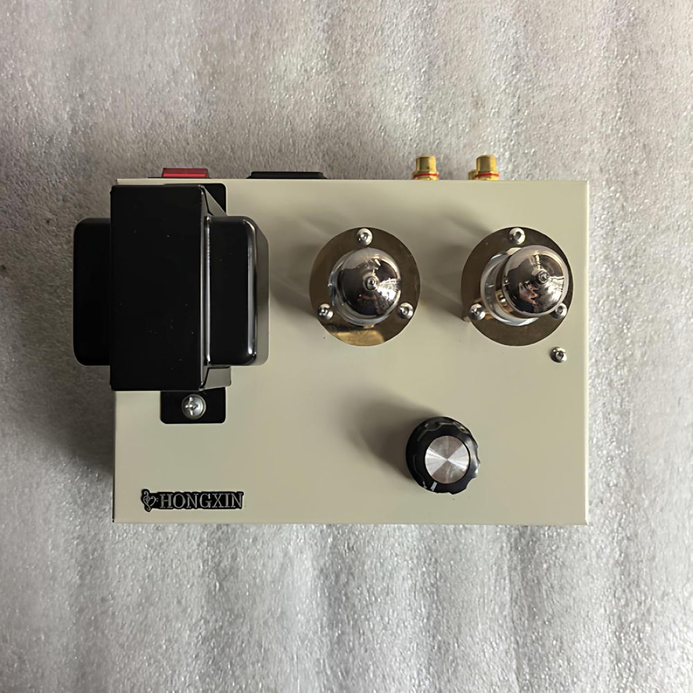Tube Preamplifier with NOS Soviet 6H3n Tubes (Equiv. 6N3/5670/2C51), Pure Handmade Point-to-Point Wiring SRPP Stereo HiFi Pre-Amp for Active Speakers & Power Amplifiers